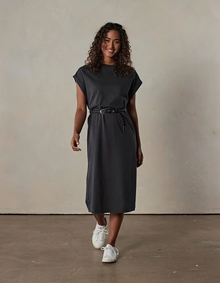 Lennox Jersey Midi T-Shirt Dress Phantom