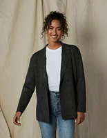 Dillon Knit Blazer Charcoal