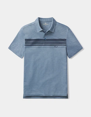 Chip Pique Polo Normal Navy Script