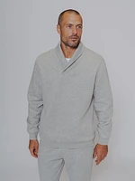 Fairweather Shawl Collar Sweatshirt Athletic Grey