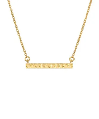 Satya Gold Moon Phase Bar Necklace