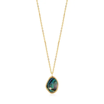 Ania Haie Gold Tidal Abalone Necklace