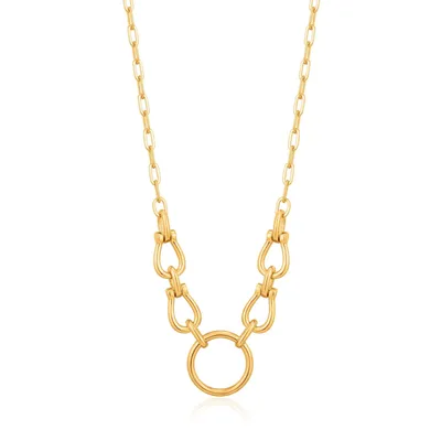 ANIA HAIE HORSESHOE LINK NECKLACE GOLD