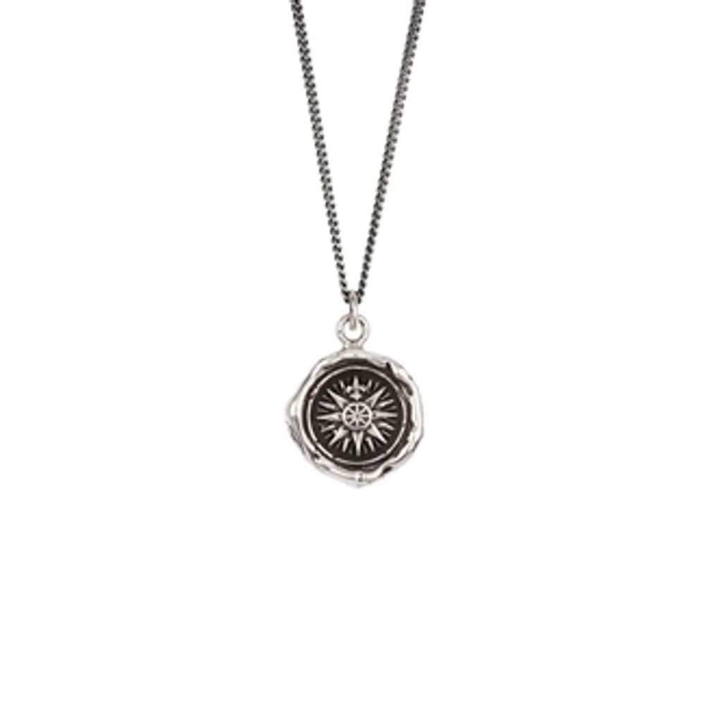 Pyrrha Silver 'Direction' Necklace 18"