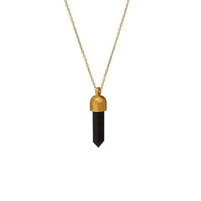 Satya Black Onyx Crystal Necklace