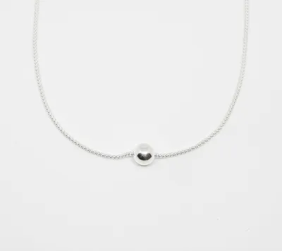 Marseille Sterling Chain with Sliding Ball Pendant