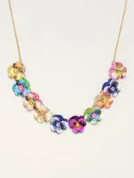 Holly Yashi Multi Tone 'Garden Pansy' Collar Necklace