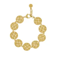 Dean Davidson Gold Weave Round Link Bracelet