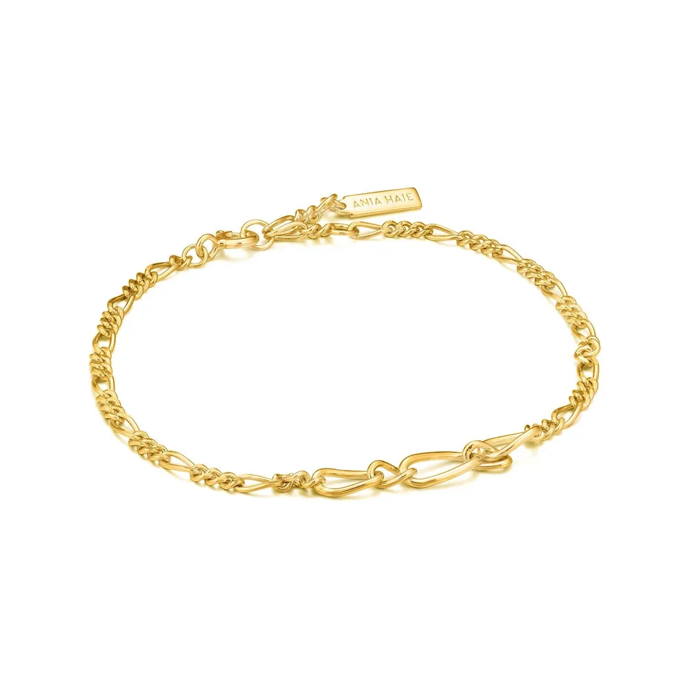 ANIA HAIE FIGARO CHAIN LINK BRACELET GOLD