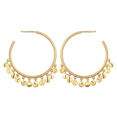 Satya Gold Moon Phase Hoops