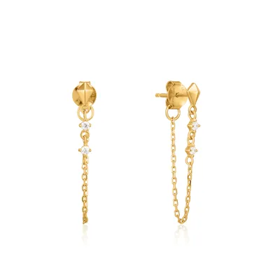 Ania Haie Gold Spike Chain Studs