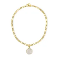 Dean Davidson Gold Moonstone Core Knockout Collar Necklace