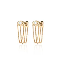 Jenny Bird Gold 'Veaux' Drape Earrings
