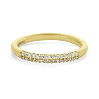 Dean Davidson Gold Signature Pave Band SZ 7