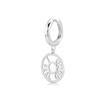 KURSHUNI Silver I FEEL GOOD Single Earring