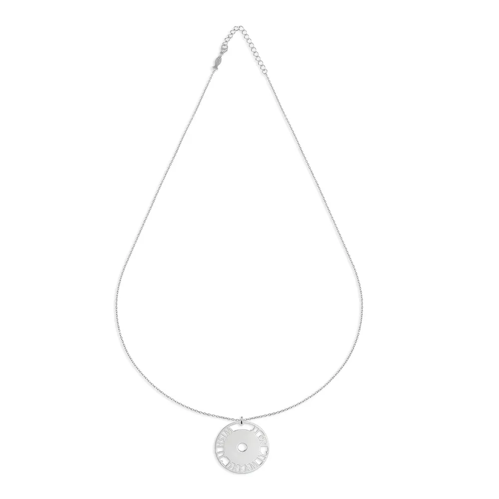 Kurshuni Silver Wish It Do It Necklace