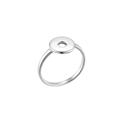 Marseille Silver Open Circle Ring Size