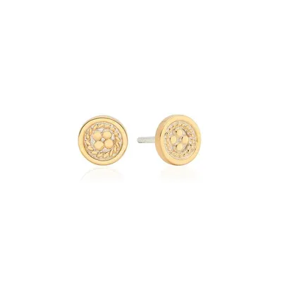 Anna Beck Gold Classic Dot Mini Stud Earrings