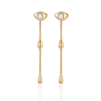 Jenny Bird Gold 'Denni' Drop Earrings