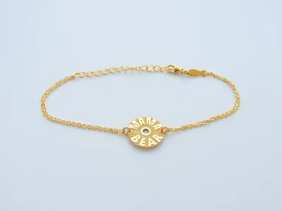 KURSHUNI Gold MAMA BEAR Bracelet
