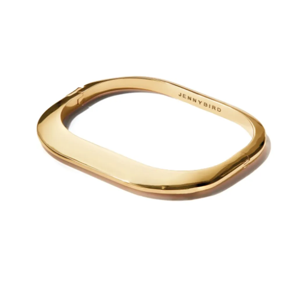 Jenny Bird Gold Cushion Bangle