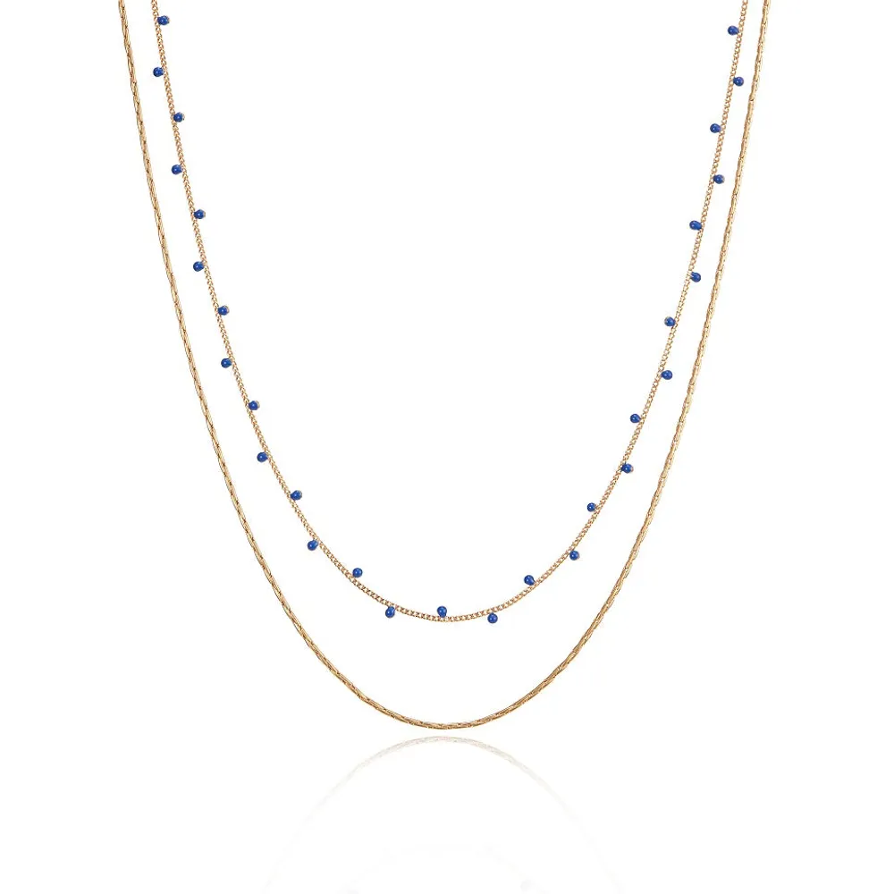 Jenny Bird Gold 'Modri' Double Strand Necklace