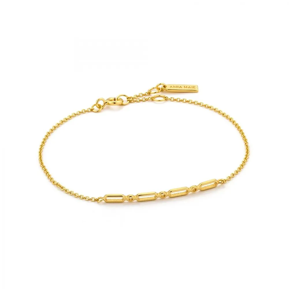 Ania Haie Gold Modern Solid Bar Bracelet