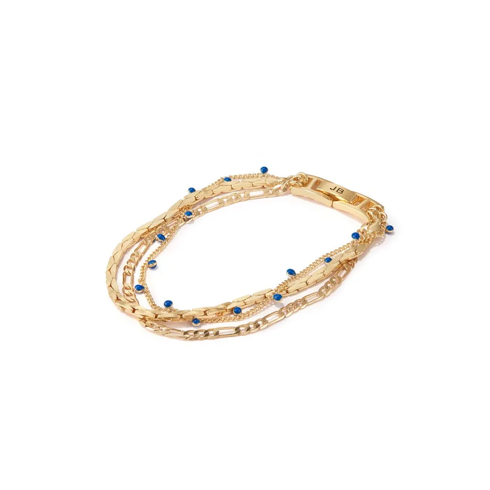 Jenny Bird Gold 'Moti' Triple Strand Bracelet