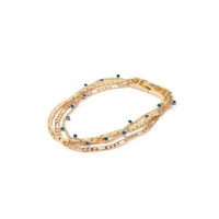 Jenny Bird Gold 'Moti' Triple Strand Bracelet