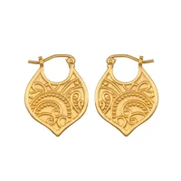 Satya Gold Paisley Eternal Devotion Hoop Earrings