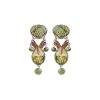 Ayala Bar Green Meadow Mantis Hook Earrings