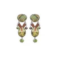 Ayala Bar Green Meadow Mantis Stud Earrings