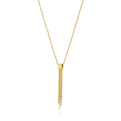 ANIA HAIE TASSEL DROP NECKLACE GOLD