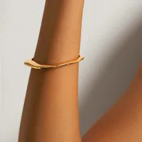 Jenny Bird Gold Cushion Bangle