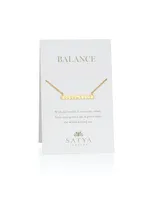 Satya Gold Moon Phase Bar Necklace