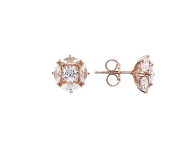 Bronzallure Marq and Round Cluster Stud Earrings