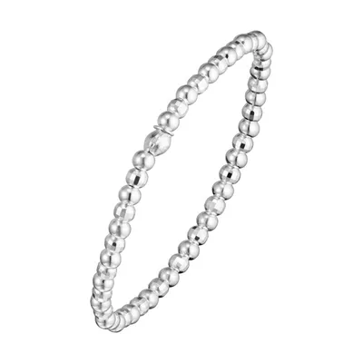 Marseille Silver Small Ball Stretch Bracelet