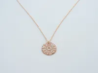 Kurshuni Rose Gold Carpe Diem Necklace