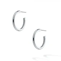 Birks Sterling Bold Round 35mm Hoops