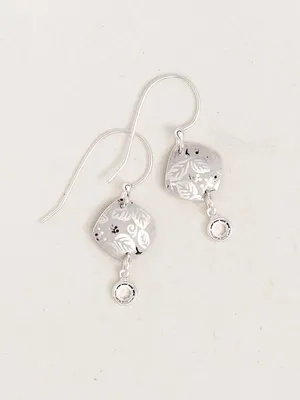 Holly Yashi Silver 'Square Leaf' Earrings