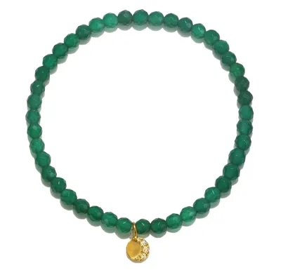 Satya Moon Green Onyx Stretch Bracelet