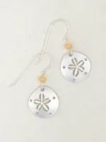 Holly Yashi Silver Sand Dollar Earrings