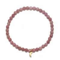 SATYA MOON RHODONITE BRACELET