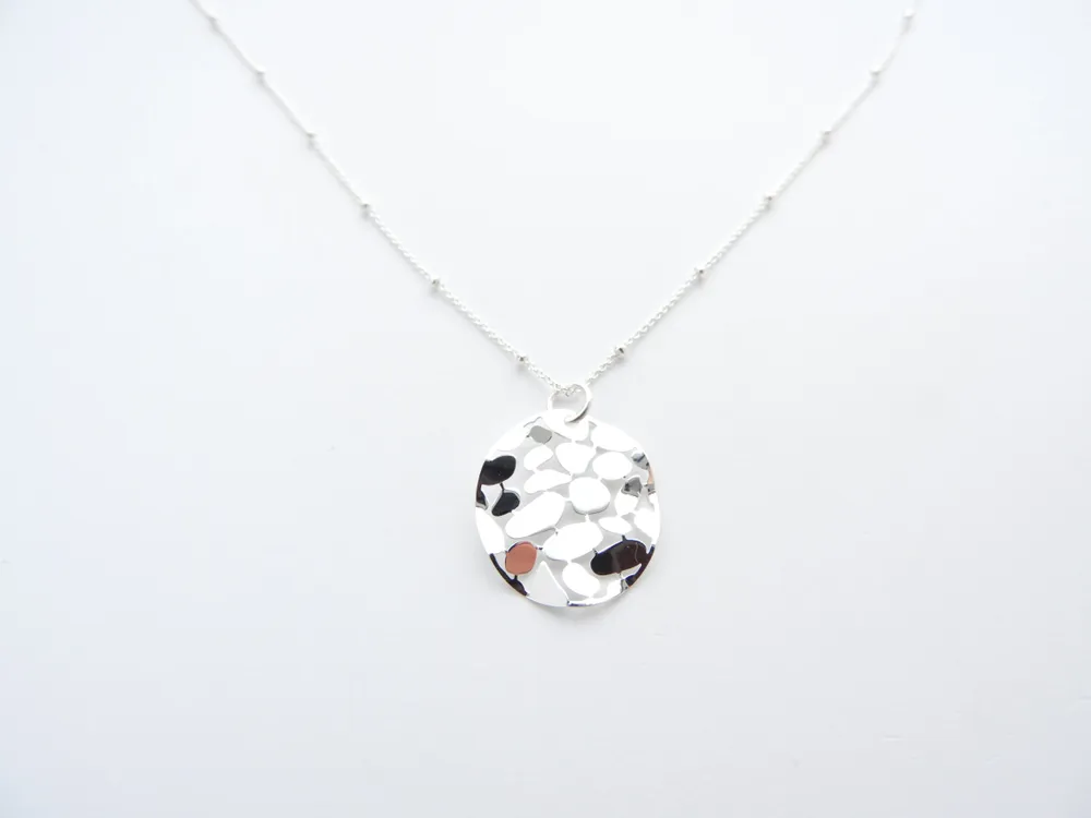 Marseille Silver Mosaic Necklace