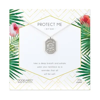 Dogeared Silver 'Protect Me' Necklace