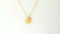 Satya Gold Bloom In Peace Lotus Necklace