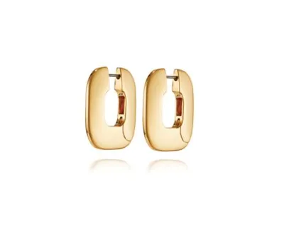 Jenny Bird Gold Cushion Hoops