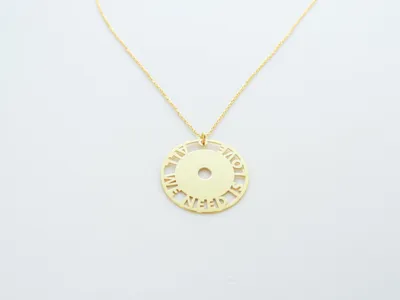 Kurshuni Gold All We Need Is Love Necklace