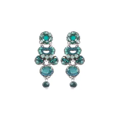 Ayala Bar Teal Ocean Bay Hook Earrings