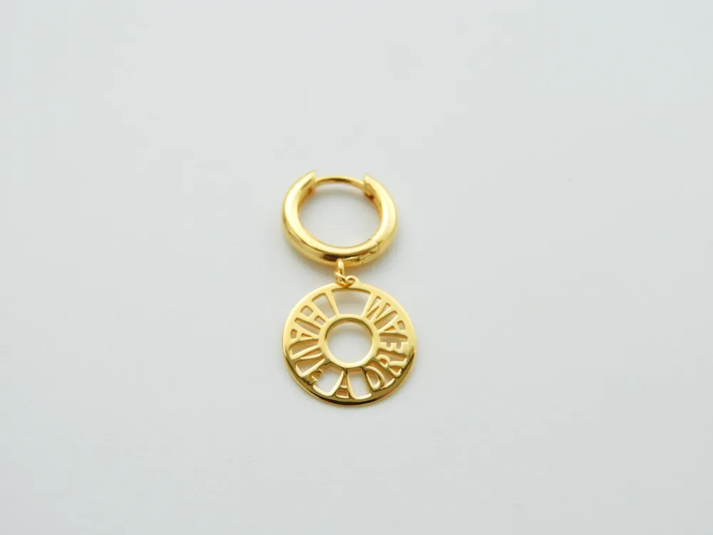 KURSHUNI Gold I HAVE A DREAM Single Earring